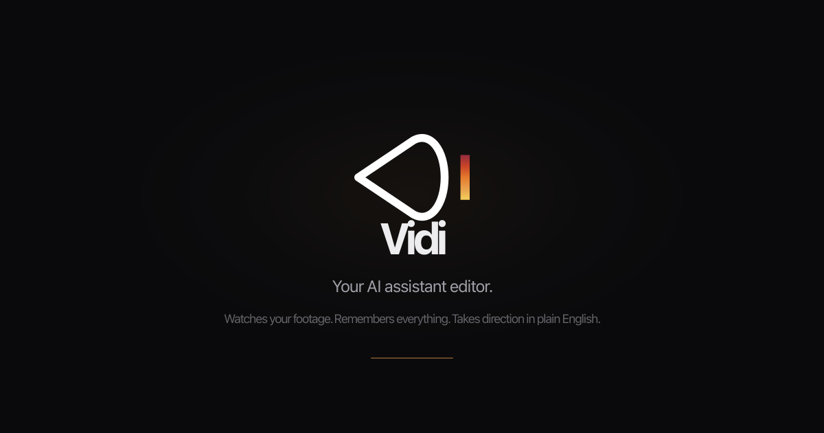 Vidi — library intelligence for video professionals